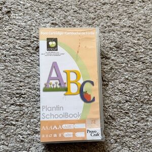 Cricut Plantin SchoolBook Font Cartridge with Multicolor ABC Design